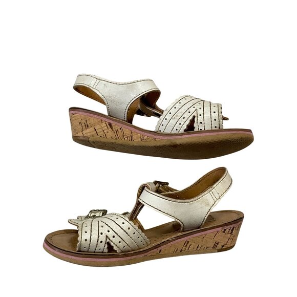 Vintage Dyna Kids Toddler Girls Sandals 6? Used White *Some Wear - Picture 13 of 16